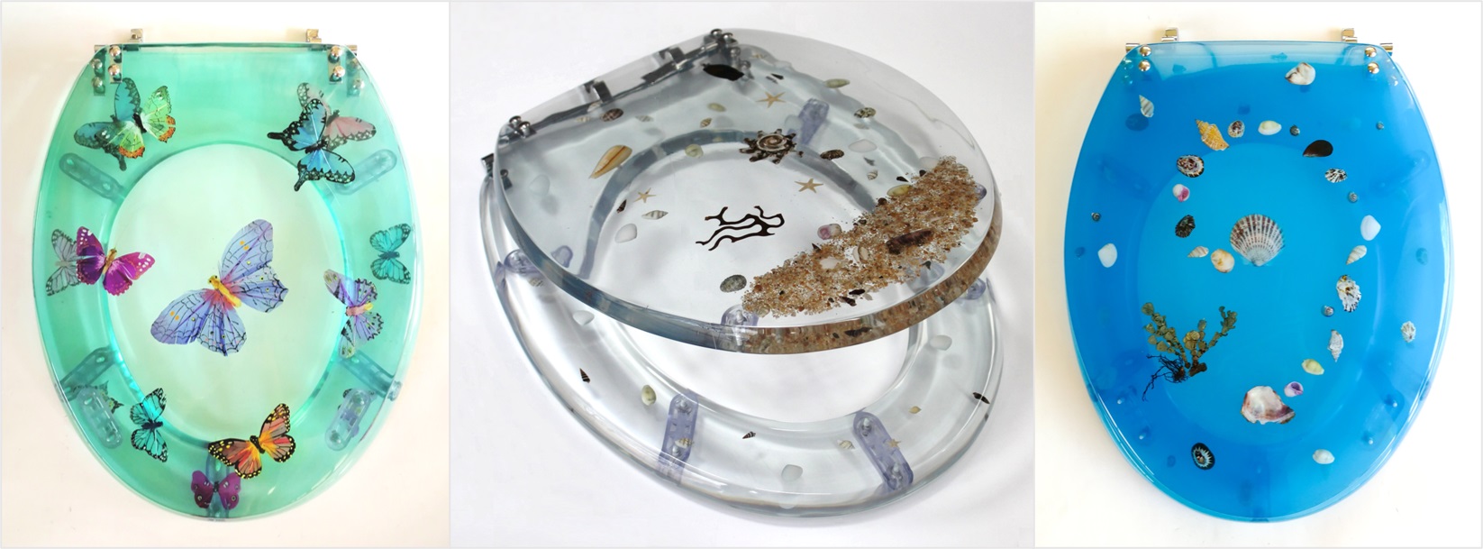 Standard Toilet seats Splash Functional Designs Decorative resin